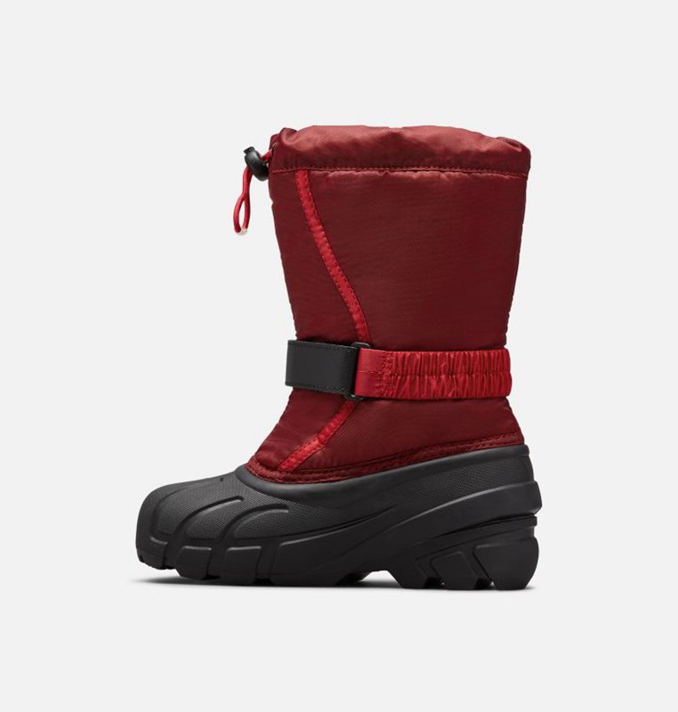 Kids Snow Boots Red/Black - Sorel Childrens Flurry™ - 278504-AYF